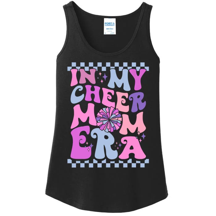 In My Cheer Mom Era Trendy Cheerleading Football Mom Life Ladies Essential Tank