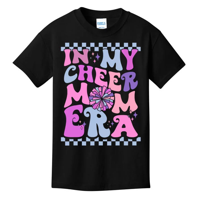 In My Cheer Mom Era Trendy Cheerleading Football Mom Life Kids T-Shirt