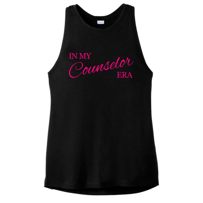 In My Counselor Era Ladies Tri-Blend Wicking Tank