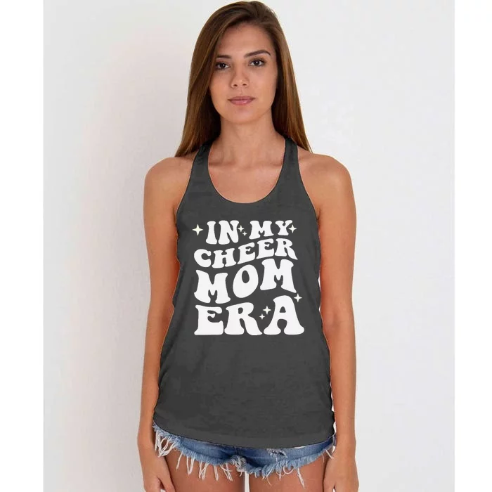 In My Cheer Mom Era Cheerleading Football Mom Game Day Gift Women's Knotted Racerback Tank