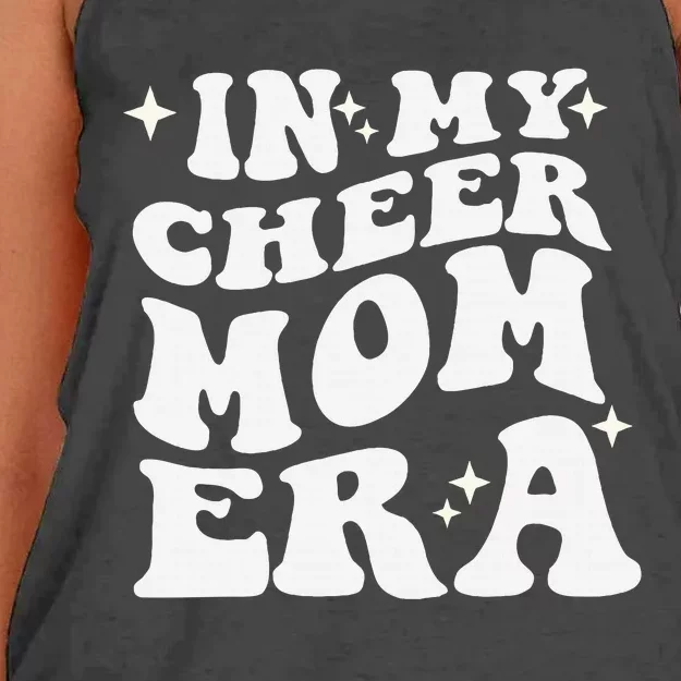 In My Cheer Mom Era Cheerleading Football Mom Game Day Gift Women's Knotted Racerback Tank