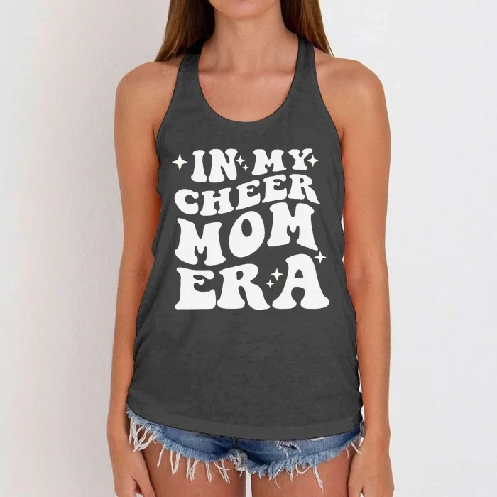 In My Cheer Mom Era Cheerleading Football Mom Game Day Gift Women's Knotted Racerback Tank