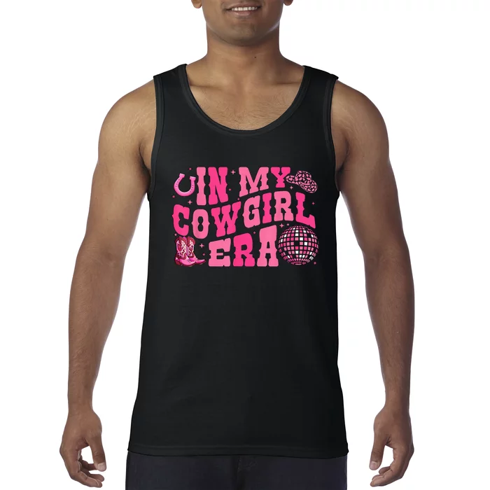 In My Cowgirl Era Groovy Cute Western Rodeo Cowgirl Tank Top