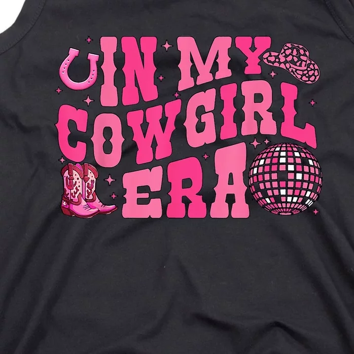 In My Cowgirl Era Groovy Cute Western Rodeo Cowgirl Tank Top