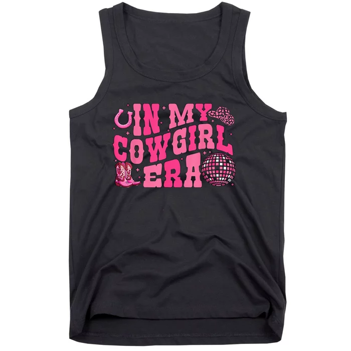 In My Cowgirl Era Groovy Cute Western Rodeo Cowgirl Tank Top