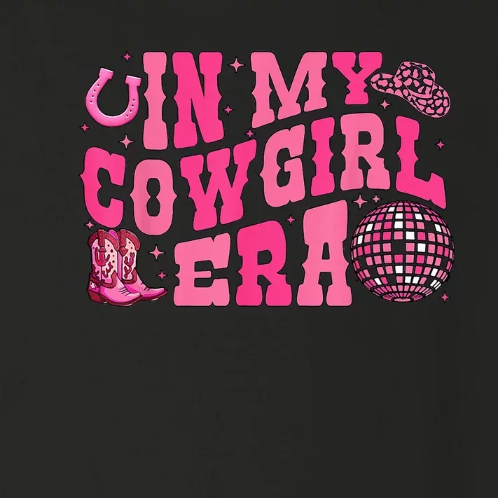 In My Cowgirl Era Groovy Cute Western Rodeo Cowgirl Toddler Long Sleeve Shirt