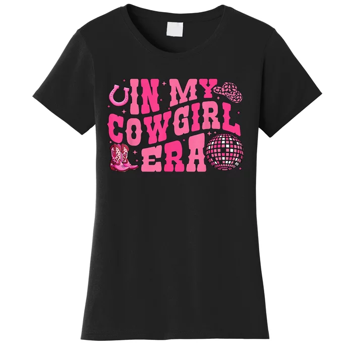 In My Cowgirl Era Groovy Cute Western Rodeo Cowgirl Women's T-Shirt