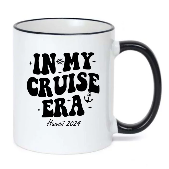 In My Cruise Era Hawaii 2024 Groovy Black Color Changing Mug