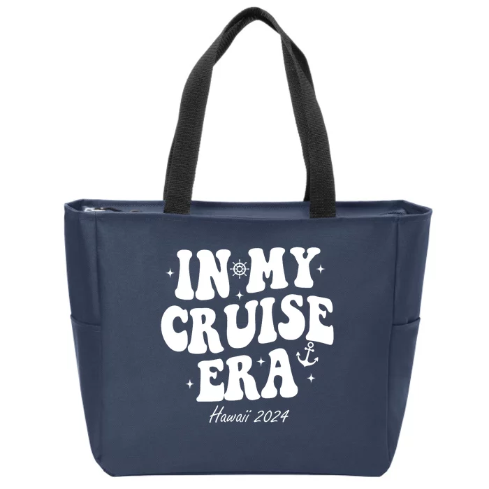 In My Cruise Era Hawaii 2024 Groovy Zip Tote Bag