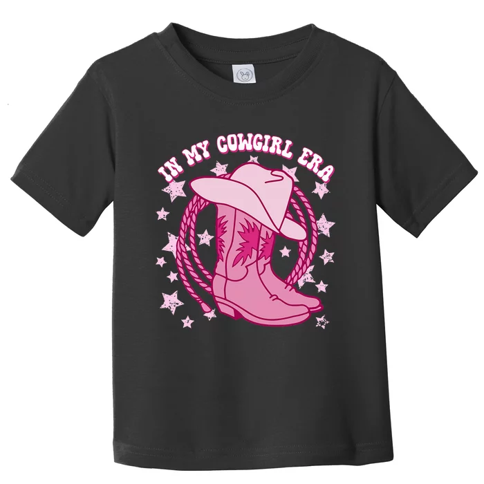 In My Cowgirl Era Groovy Wester Country Rodeo Cowgirls Toddler T-Shirt