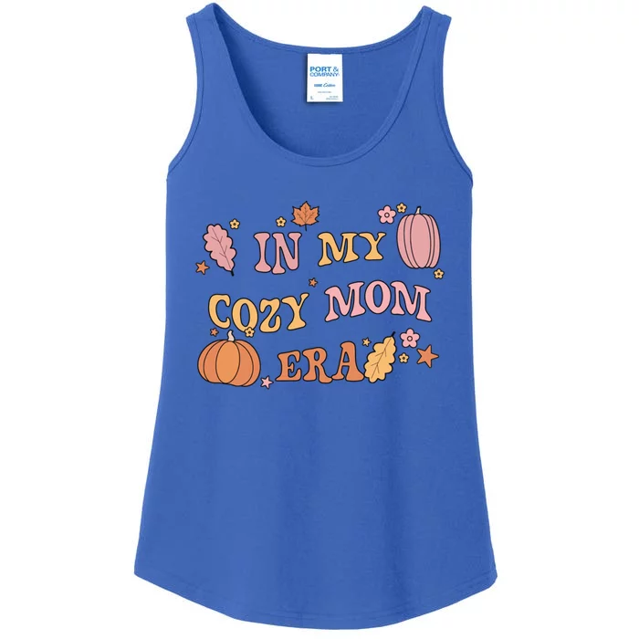 In My Cozy Mom Era Fall Cozy Vibes Gift Ladies Essential Tank