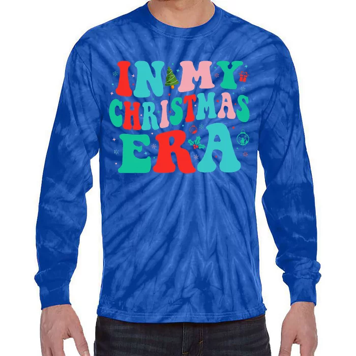 In My Christmas Era Cute Groovy Christmas Holiday Xmas Tie-Dye Long Sleeve Shirt