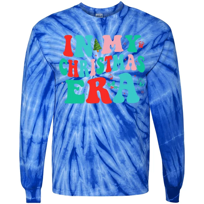 In My Christmas Era Cute Groovy Christmas Holiday Xmas Tie-Dye Long Sleeve Shirt