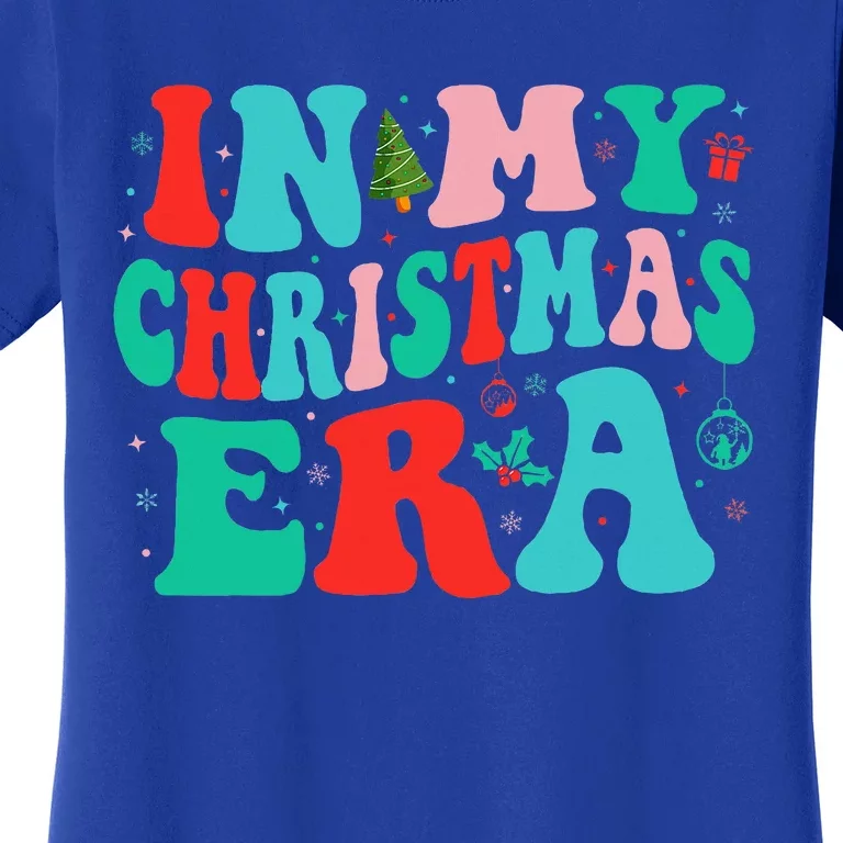 In My Christmas Era Cute Groovy Christmas Holiday Xmas Women's T-Shirt