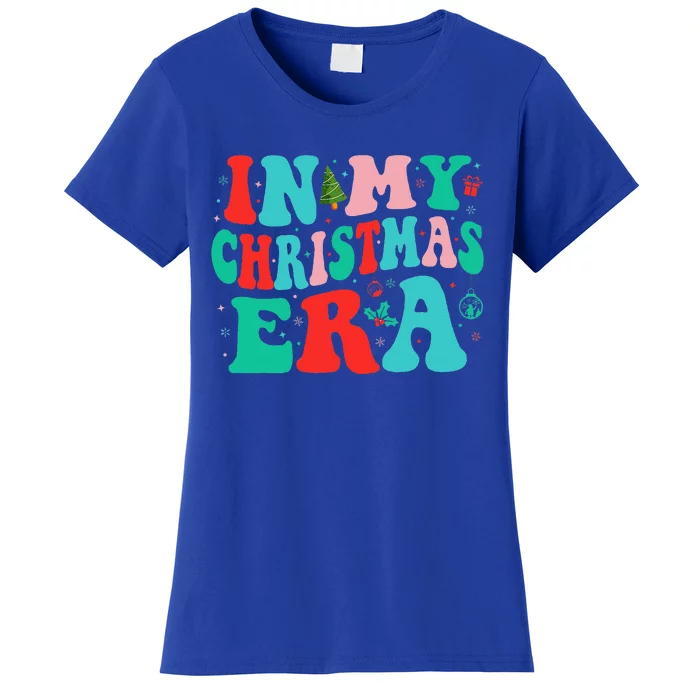 In My Christmas Era Cute Groovy Christmas Holiday Xmas Women's T-Shirt