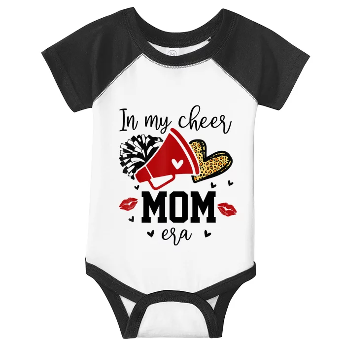 In My Cheer Mom Era Cheerleading Football Mom Women Life Infant Baby Jersey Bodysuit