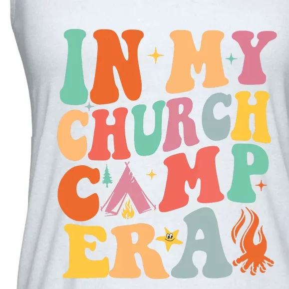 In My Church Camp Era Gift Ladies Essential Flowy Tank