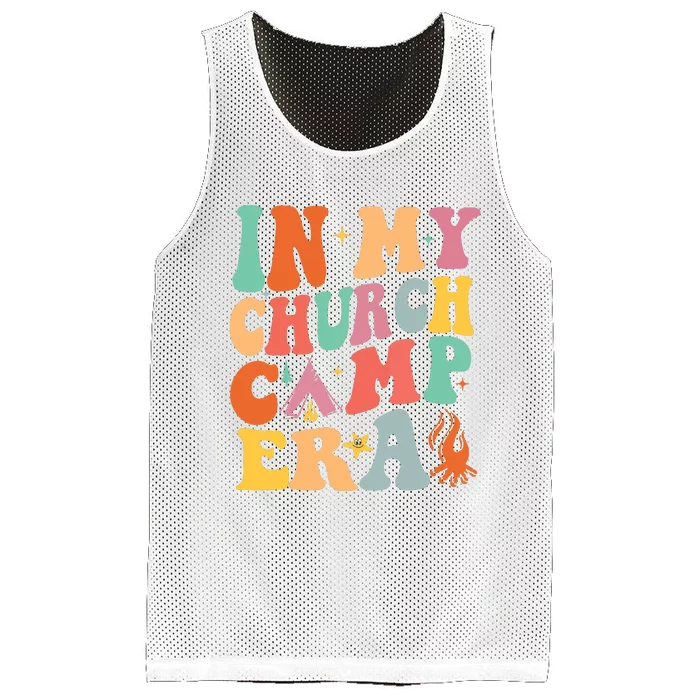 In My Church Camp Era Gift Mesh Reversible Basketball Jersey Tank