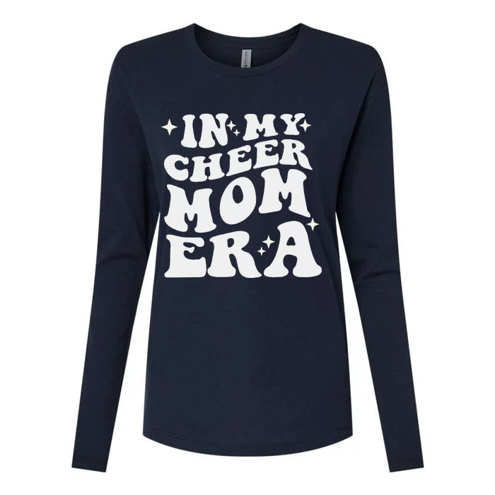 In My Cheer Mom Era Cheerleading Football Mom Game Day Gift Womens Cotton Relaxed Long Sleeve T-Shirt