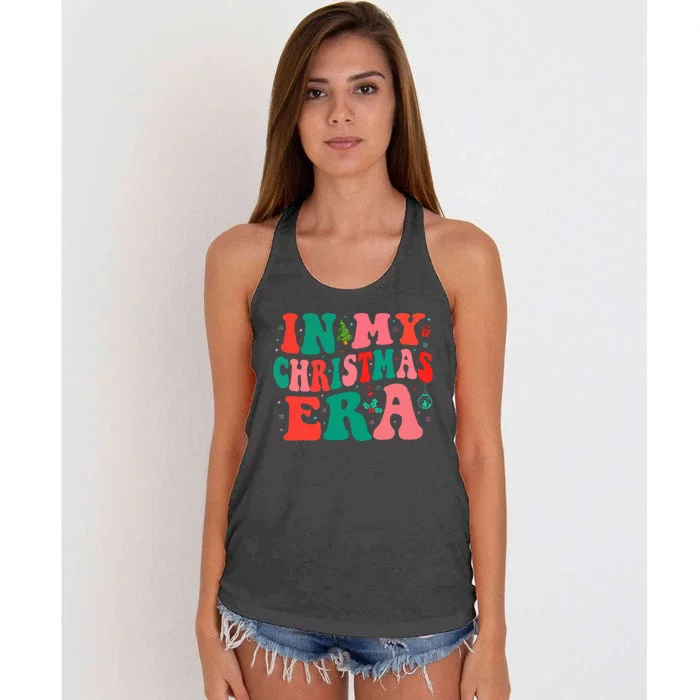 In My Christmas Era Family Matching Women's Knotted Racerback Tank