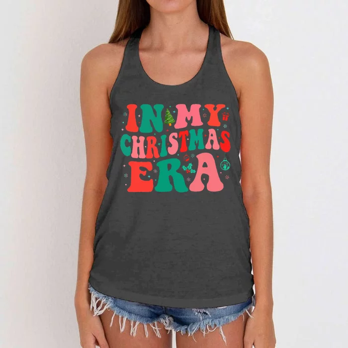 In My Christmas Era Family Matching Women's Knotted Racerback Tank