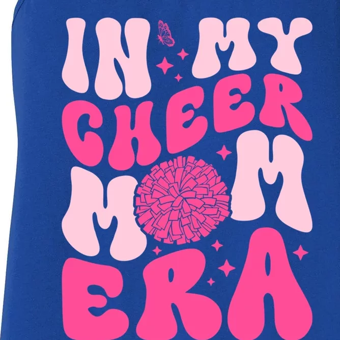 In My Cheer Mom Era Cheerleading Cheerleader Mom Funny Gift Women's Racerback Tank