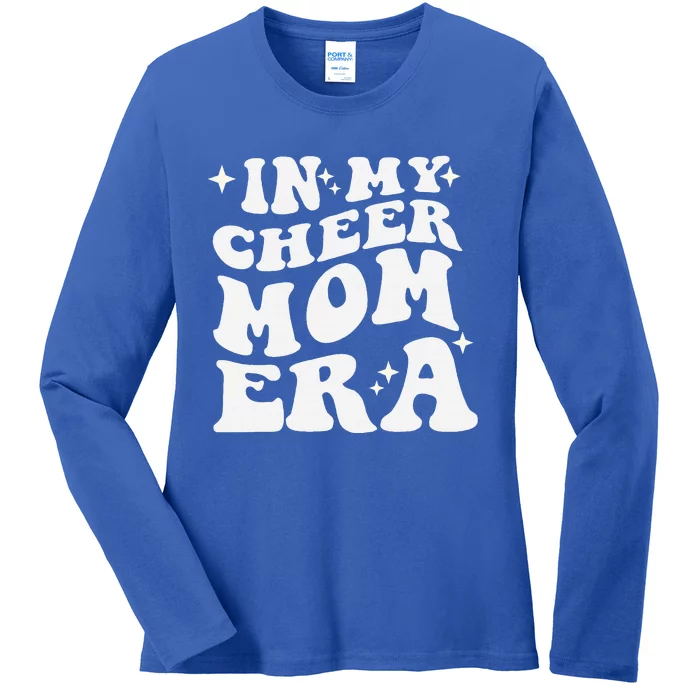 In My Cheer Mom Era Cheerleading Football Mom Game Day Gift Ladies Long Sleeve Shirt