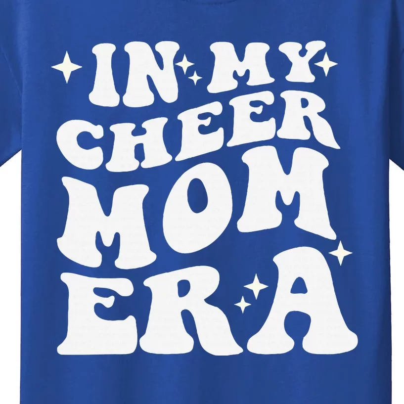 In My Cheer Mom Era Cheerleading Football Mom Game Day Gift Kids T-Shirt