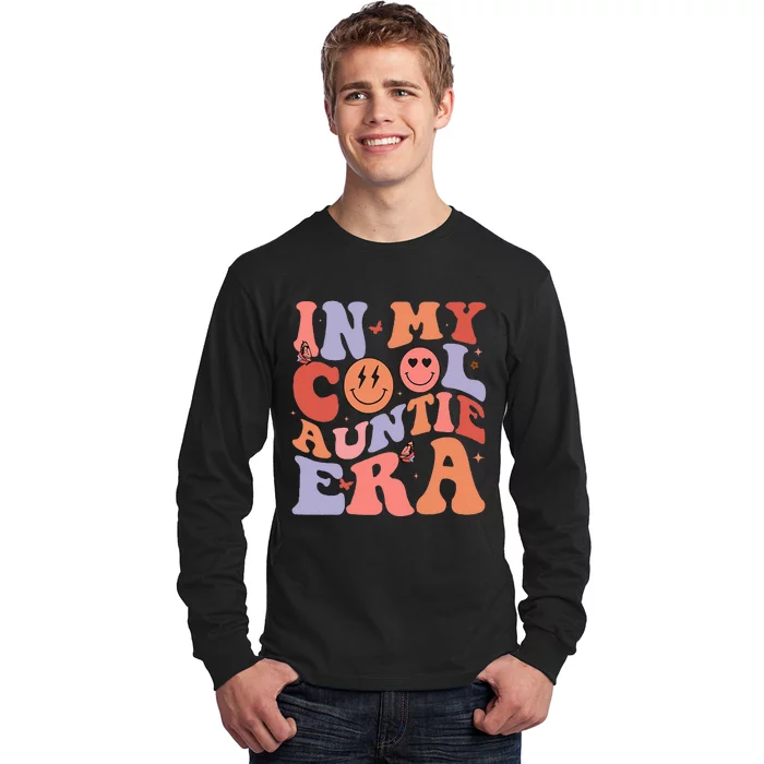 In My Cool Auntie Era Cool Mom Cool Aunts Club Retro Groovy Long Sleeve Shirt