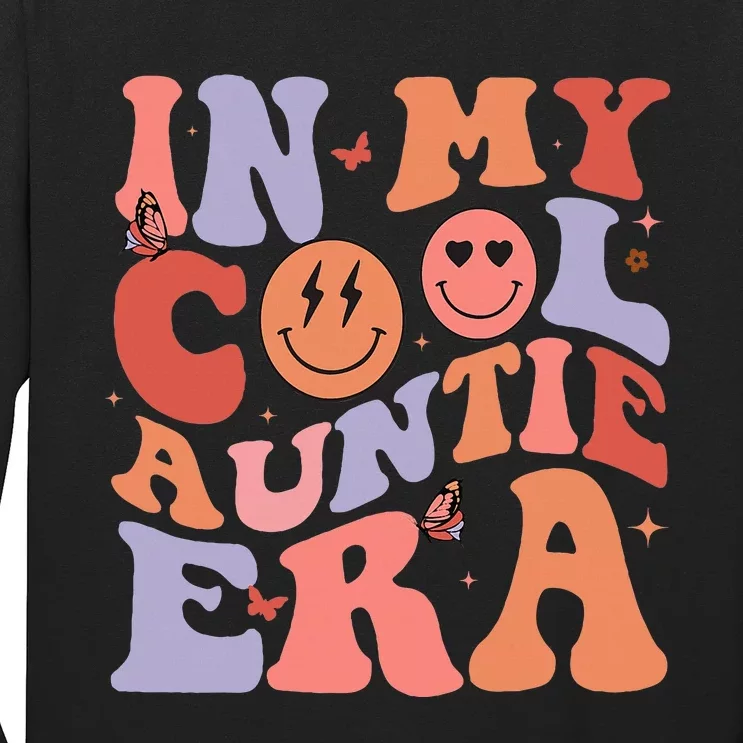 In My Cool Auntie Era Cool Mom Cool Aunts Club Retro Groovy Long Sleeve Shirt