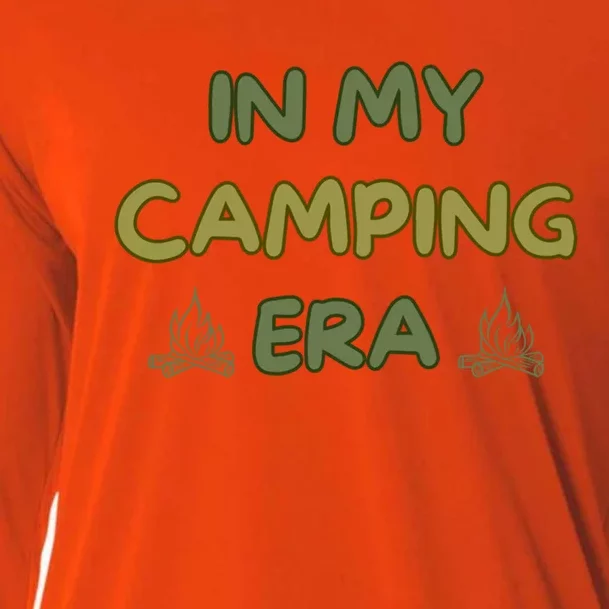 In My Camping Era Retro Camping Lover Funny Outdoor Nature Cute Gift Cooling Performance Long Sleeve Crew