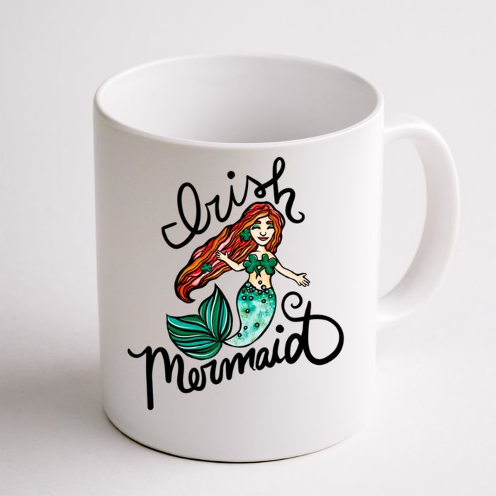 Irish Mermaid Cute St Patrick's Day Gift Front & Back Coffee Mug