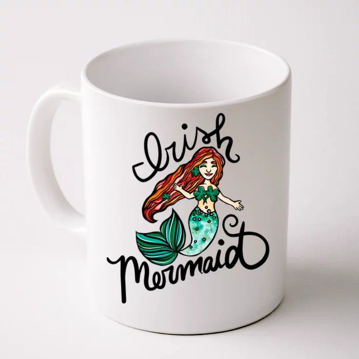 Irish Mermaid Cute St Patrick's Day Gift Front & Back Coffee Mug