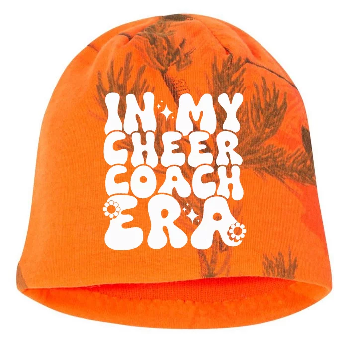 In My Cheer Coach Era Funny Groovy Kati - Camo Knit Beanie