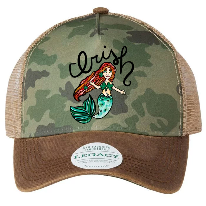 Irish Mermaid Cute St Patrick's Day Gift Legacy Tie Dye Trucker Hat