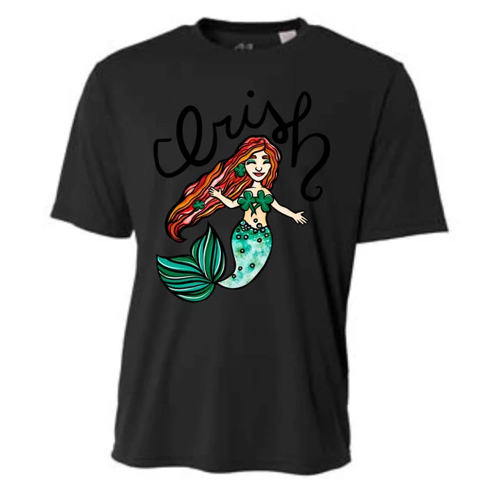 Irish Mermaid Cute St Patrick's Day Gift Cooling Performance Crew T-Shirt