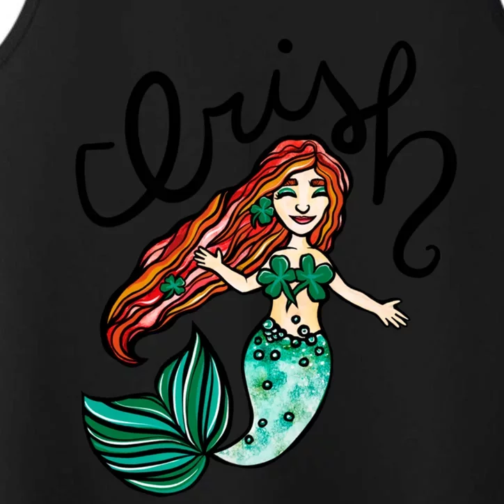 Irish Mermaid Cute St Patrick's Day Gift Performance Tank