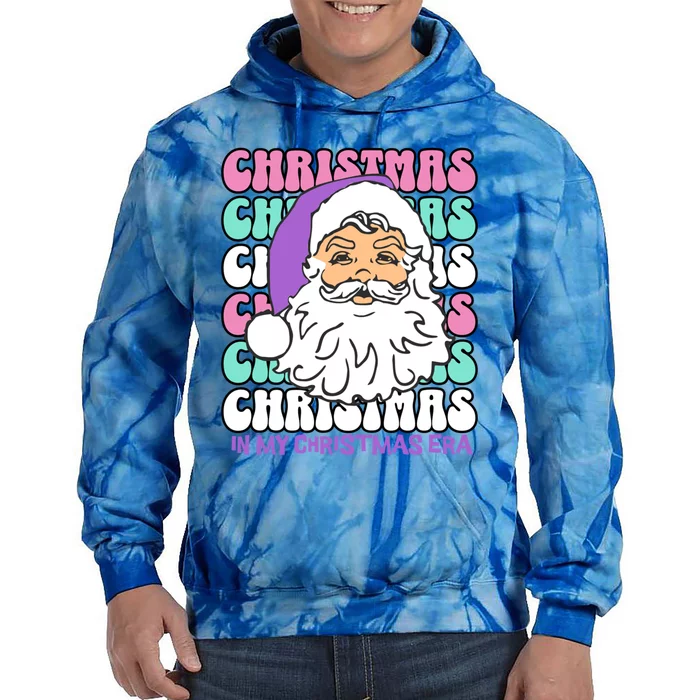 In My Christmas Era Print Gift Tie Dye Hoodie