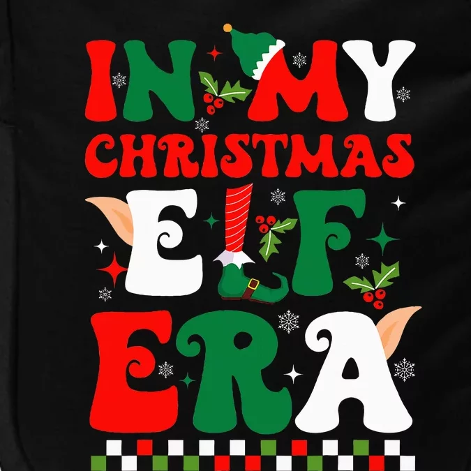 In My Christmas Elf Era Xmas Groovy Santa Squad Holiday Impact Tech Backpack