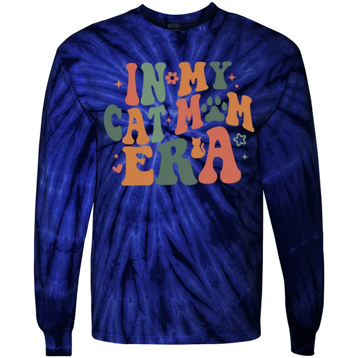 In My Cat Mom Era Cat Mom Era Tie-Dye Long Sleeve Shirt