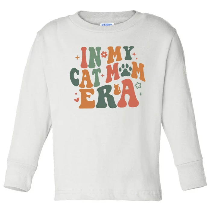 In My Cat Mom Era Cat Mom Era Toddler Long Sleeve Shirt