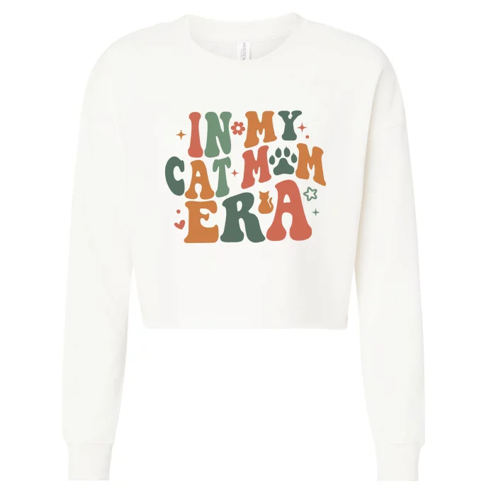 In My Cat Mom Era Cat Mom Era Cropped Pullover Crew