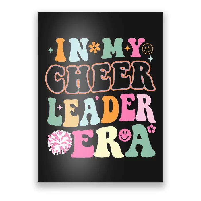 In My Cheer Coach Era Funny Retro Cheerleader Cheerleading Poster