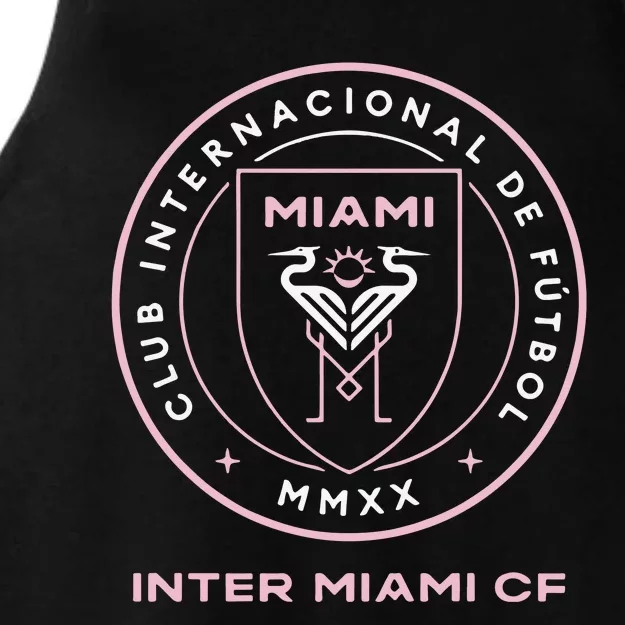 Inter Miami Cf Primary Logo Ladies Tri-Blend Wicking Tank