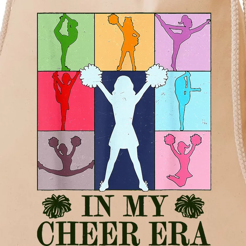 In My Cheer Era Cheer Leader Cheering Leadering Drawstring Bag