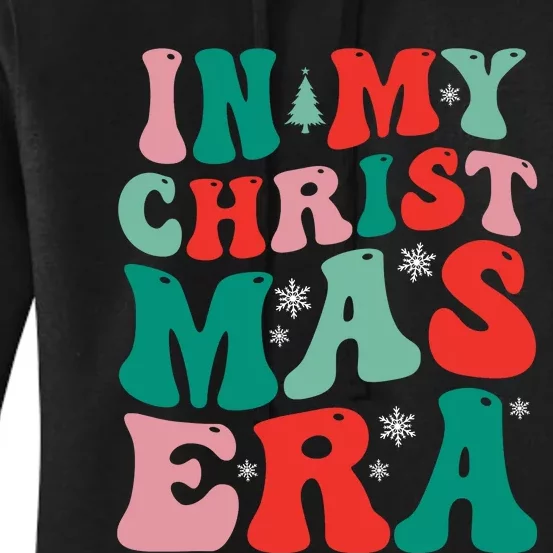 In My Christmas Era Groovy Xmas Women's Pullover Hoodie