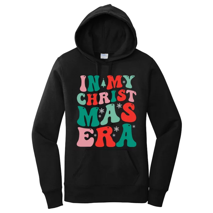 In My Christmas Era Groovy Xmas Women's Pullover Hoodie