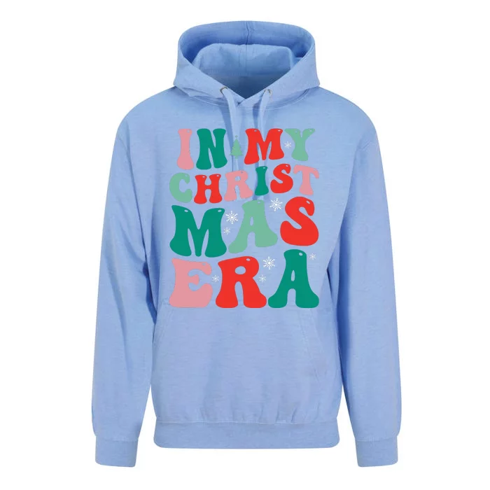 In My Christmas Era Groovy Xmas Unisex Surf Hoodie