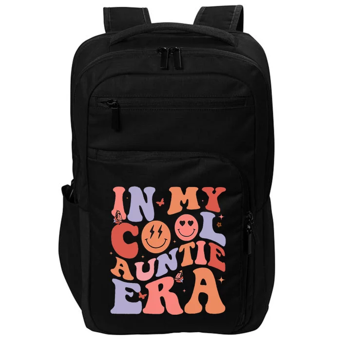 In My Cool Auntie Era Cool Mom Cool Aunts Club Retro Groovy Impact Tech Backpack