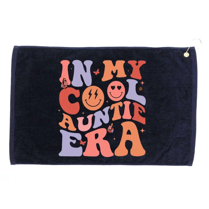 In My Cool Auntie Era Cool Mom Cool Aunts Club Retro Groovy Grommeted Golf Towel